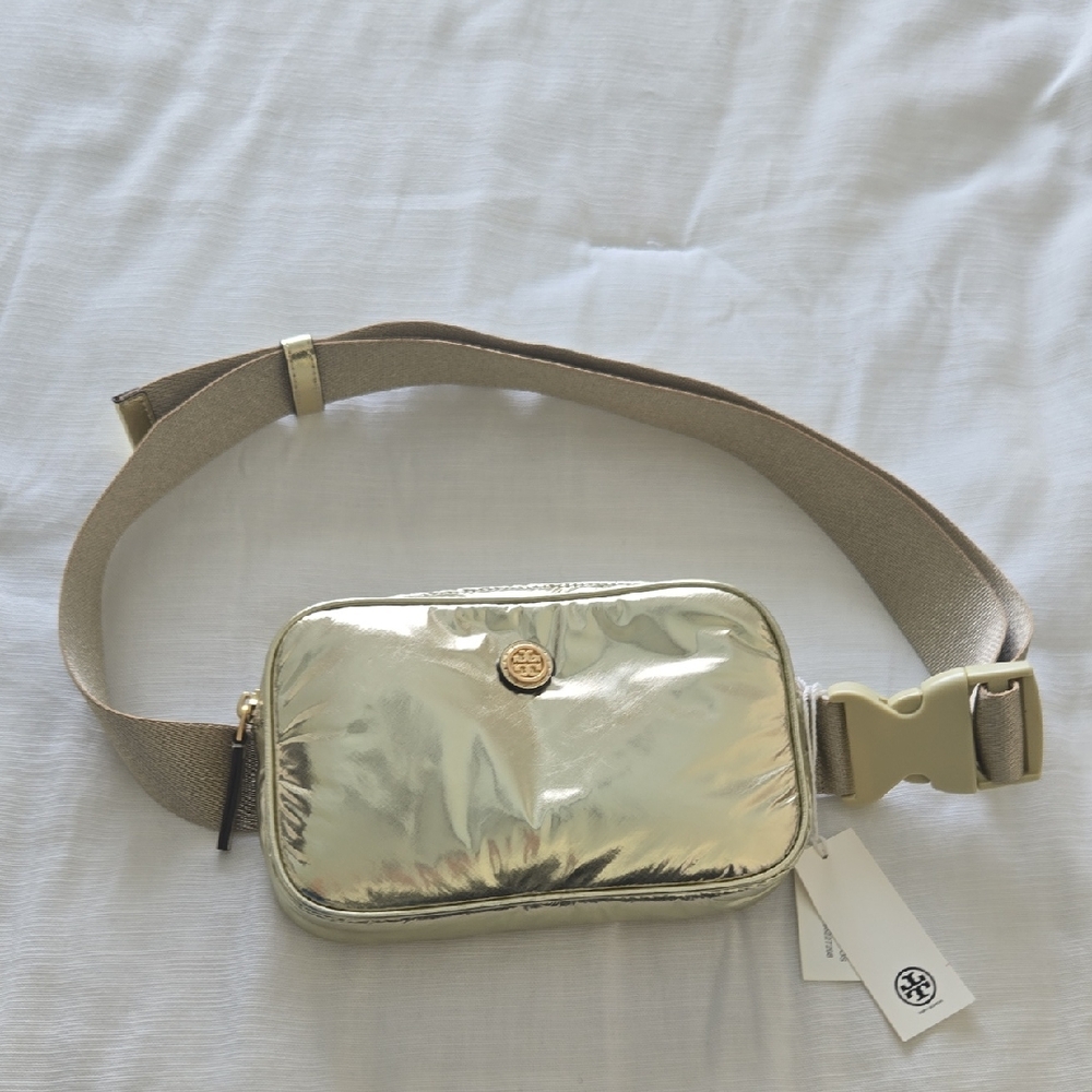 Tory Burch Metallic Gold Belt Bag